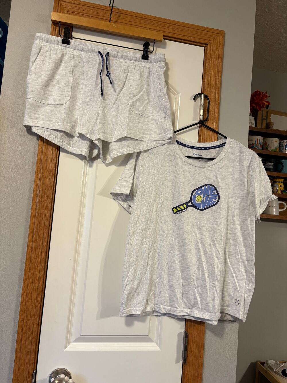 Life is Good brand pickleball-themed women's loungewear set size XL
